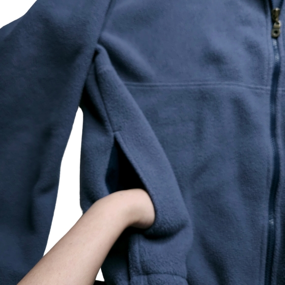 *** SOLD *** Vintage Timberland Marine Blue Full Zip Fleece Jacket - Picture 5 of 13